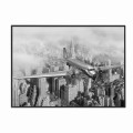 czarna rama 70x50cm i 100x70cm bez passe-partout