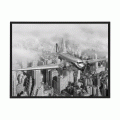 czarna rama 40x30cm i 50x40cm bez passe-partout