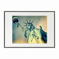 czarna rama 70x50cm i 100x70cm z passe-partout