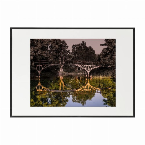 czarna rama 70x50cm i 100x70cm z passe-partout