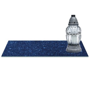 SZKLANA PODSTAWKA POD ZNICZE z dedykacją 60x20cm Niebo noc 23c