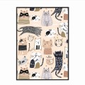 czarna rama 50x70cm i 70x100cm bez passe-partout