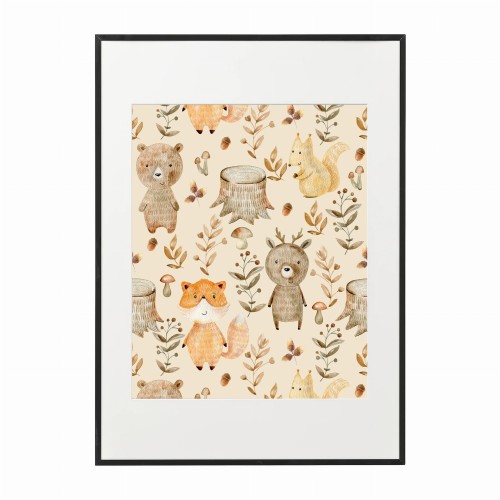 czarna rama 50x70cm i 70x100cm z passe-partout