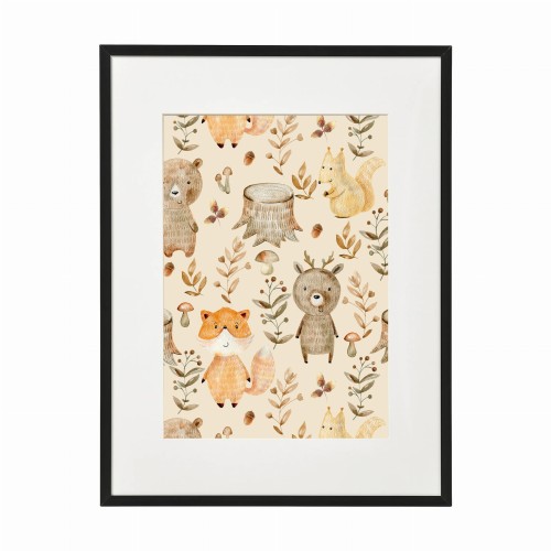 czarna rama 30x40cm i 40x50cm z passe-partout