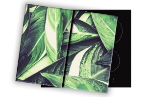 SZKLANA DESKA NA KUCHENKĘ 2x30x52 017C DŻUNGLA