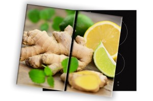 SZKLANA DESKA NA KUCHENKĘ 2x30x52 022C IMBIR