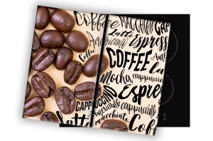 SZKLANA DESKA NA KUCHENKĘ 2x30x52 025C KAWA