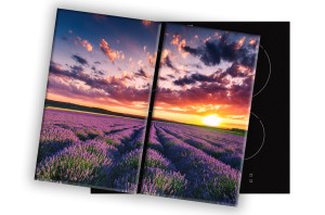 SZKLANA DESKA NA KUCHENKĘ 2x30x52 034C LAWENDA