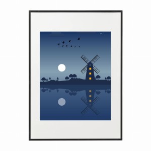 PLAKAT DZIECIĘCY W RAMIE DUŻY - Wiatrak