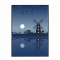 czarna rama 50x70cm i 70x100cm bez passe-partout