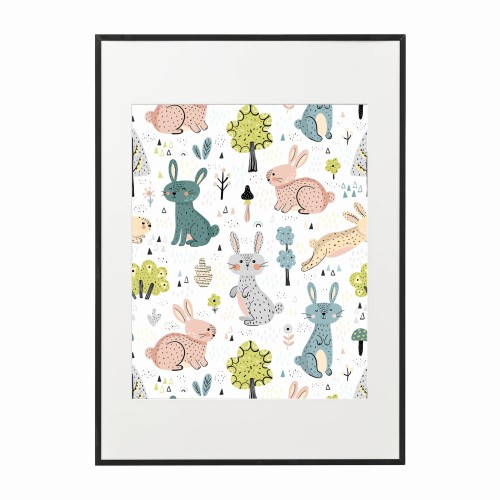 czarna rama 50x70cm i 70x100cm z passe-partout