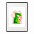czarna rama 50x70cm i 70x100cm z passe-partout