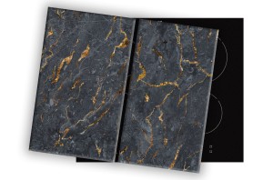 SZKLANA DESKA NA KUCHENKĘ 2x30x52 043C ZŁOTO