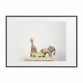 czarna rama 70x50cm i 100x70cm z passe-partout