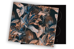 SZKLANA DESKA NA KUCHENKĘ 60x52 061A ROŚLINY