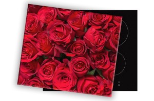 SZKLANA DESKA NA KUCHENKĘ 80x52 063B RÓŻE