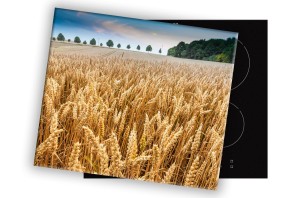 SZKLANA DESKA NA KUCHENKĘ 80x52 077B ZBOŻE