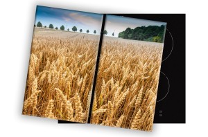 SZKLANA DESKA NA KUCHENKĘ 2x30x52 077C ZBOŻE