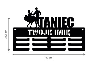 Wieszak na medale TANIEC 1 z imieniem 135.2