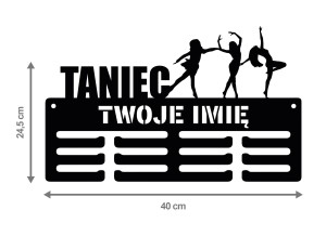 Wieszak na medale TANIEC 3 z imieniem 137.2
