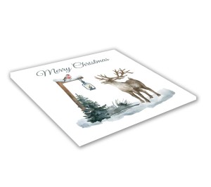 SZKLANA DESKA KUCHENNA 35x35cm - 514g renifer