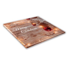 SZKLANA DESKA KUCHENNA 35x35cm - 515g bombki