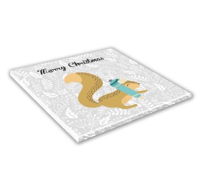 SZKLANA DESKA KUCHENNA 35x35cm - 531g wiewiórka