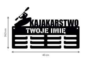 Wieszak na medale kajakarstwo 1 z imieniem 138.2