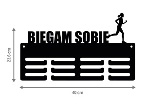 Wieszak na medale Biegam sobie 150.2