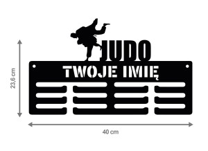 Wieszak na medale z imieniem Judo 178.2