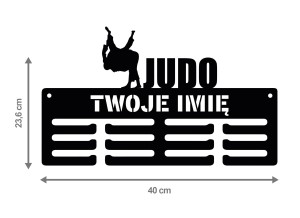 Wieszak na medale z imieniem Judo 179.2