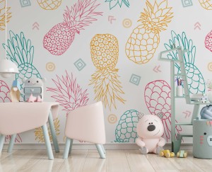 FOTOTAPETA DZIECIĘCA - Ananasy