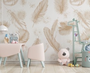 FOTOTAPETA DZIECIĘCA - Piórka