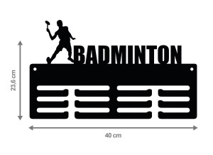 Wieszak na medale BADMINTON 192.2 40cm