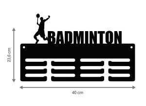 Wieszak na medale BADMINTON 193.2 40cm