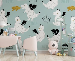 FOTOTAPETA DZIECIĘCA - Smoki