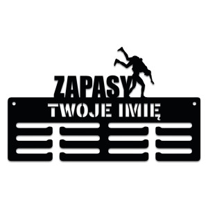 Wieszak na medale z imieniem ZAPASY 290.2 40cm