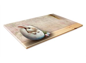 SZKLANA DESKA KUCHENNA 30x20 550a Królik w skorupce