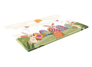 SZKLANA DESKA KUCHENNA 40x30 533b Króliczki